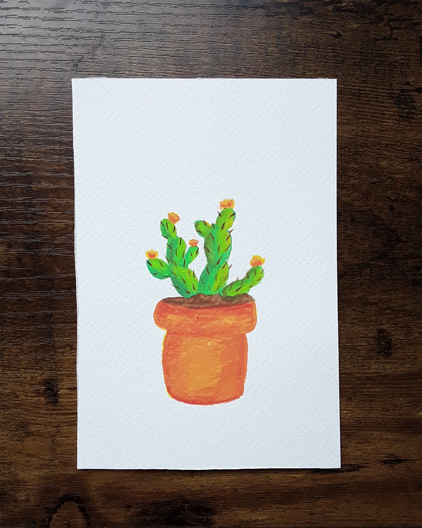 |Cactus Painting | Painting in the Desert Series