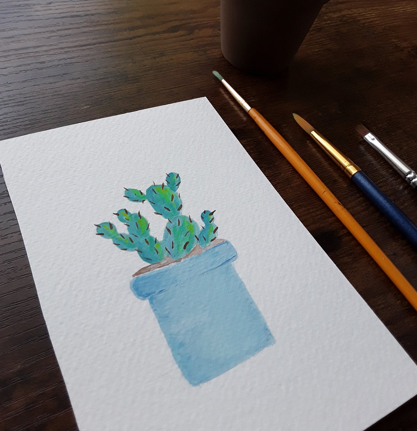 |Cactus Painting | Painting in the Desert Series