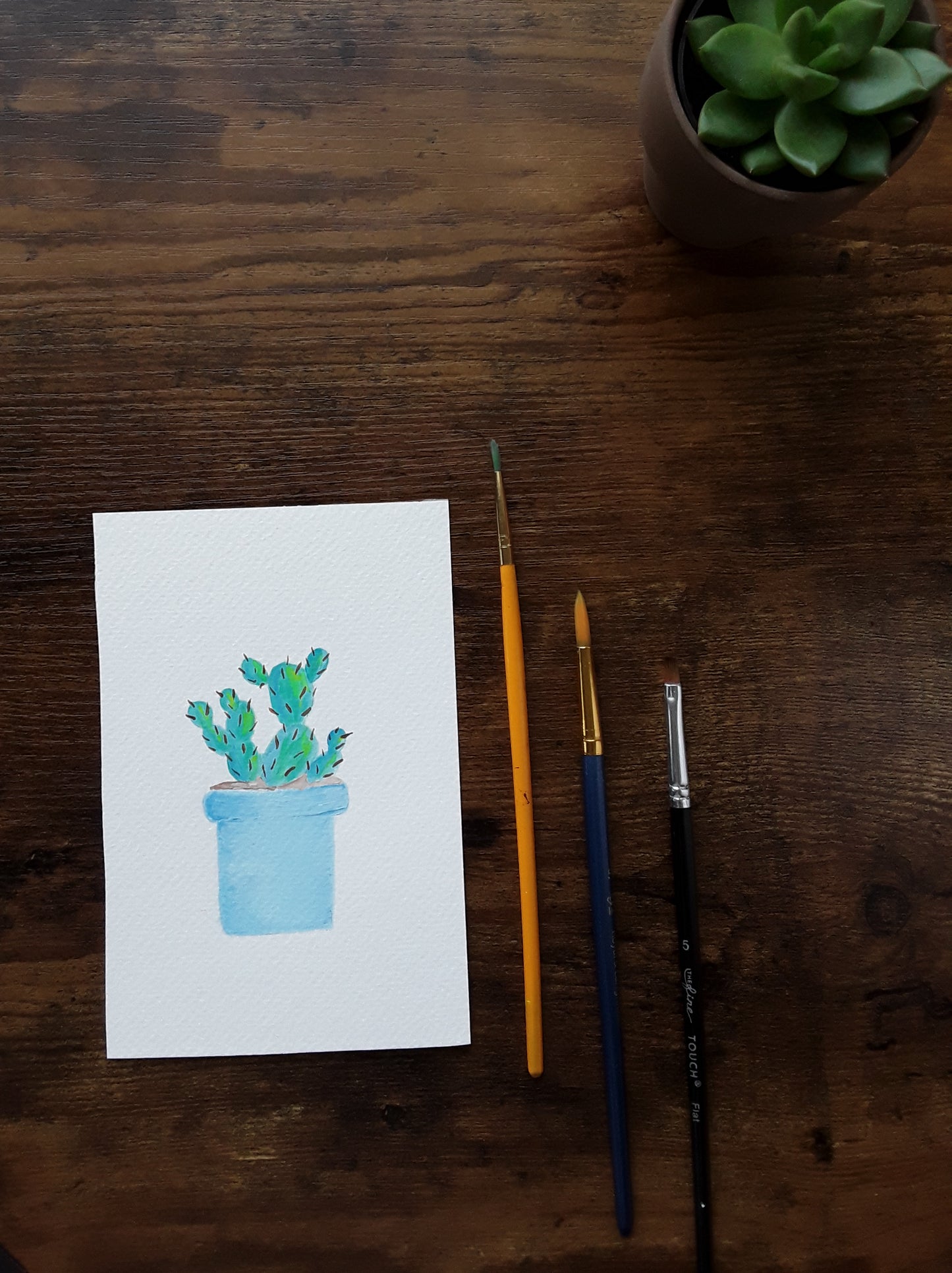 |Cactus Painting | Painting in the Desert Series