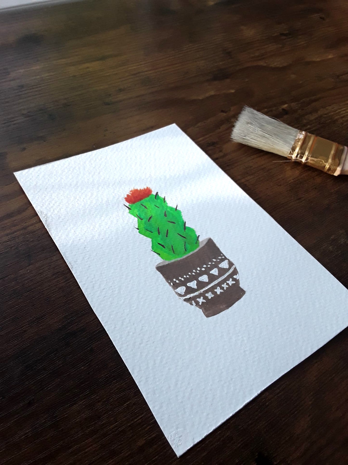 |Cactus Painting | Painting in the Desert Series