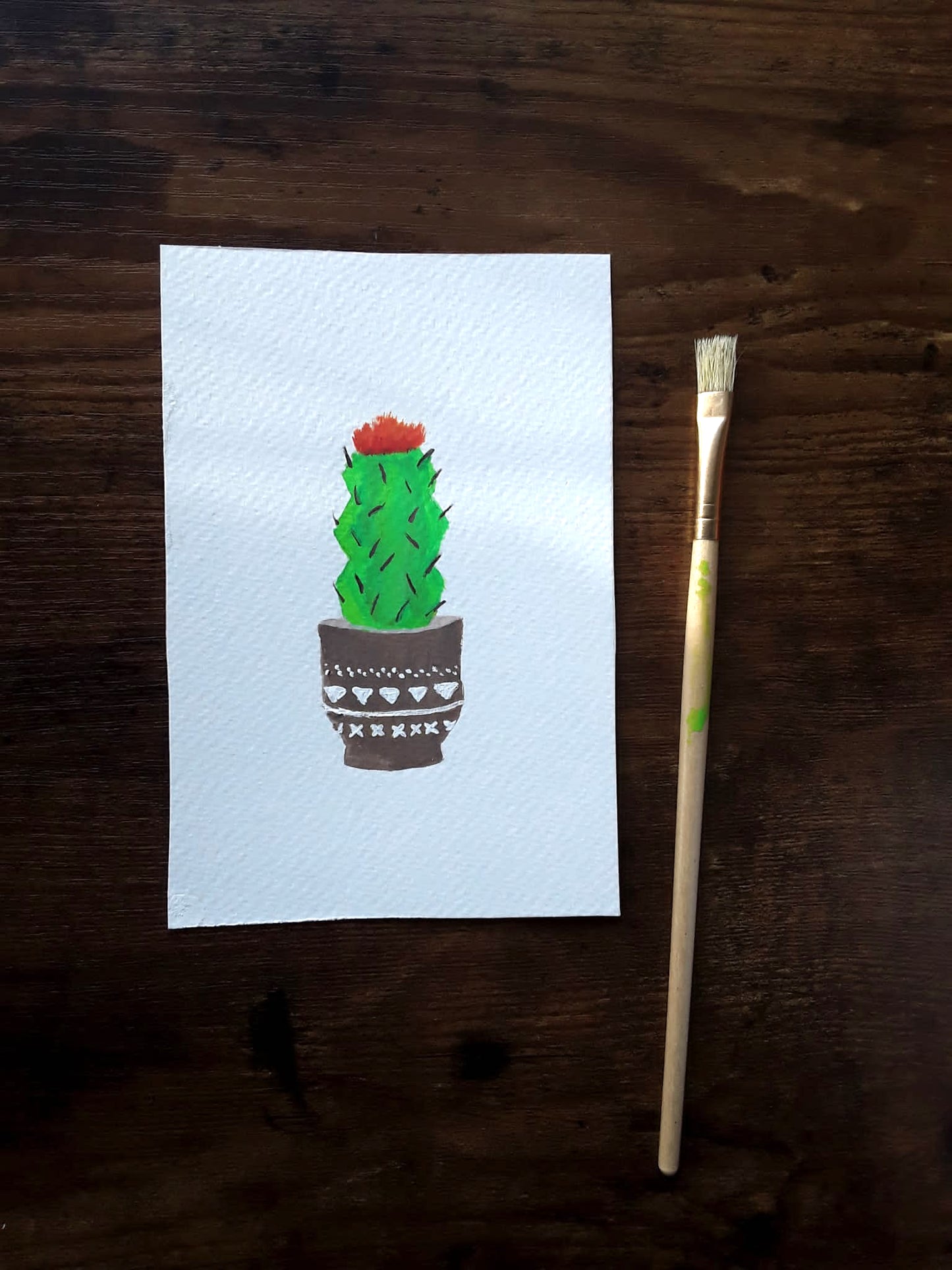 |Cactus Painting | Painting in the Desert Series