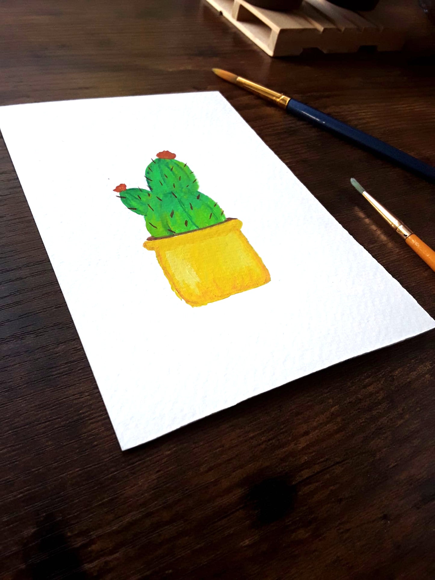 |Cactus Painting | Painting in the Desert Series