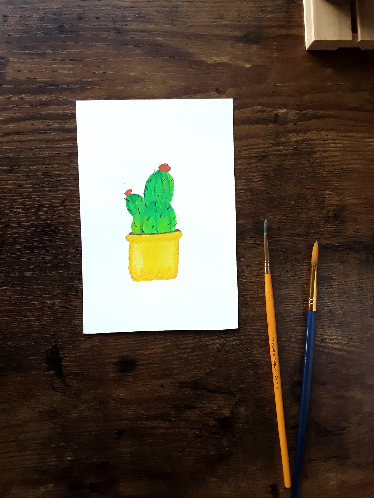 |Cactus Painting | Painting in the Desert Series
