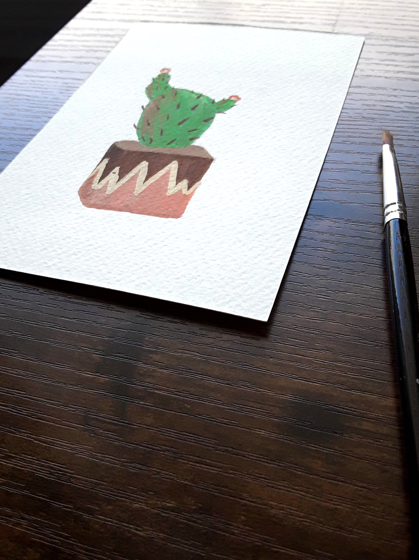 |Cactus Painting | Painting in the Desert Series