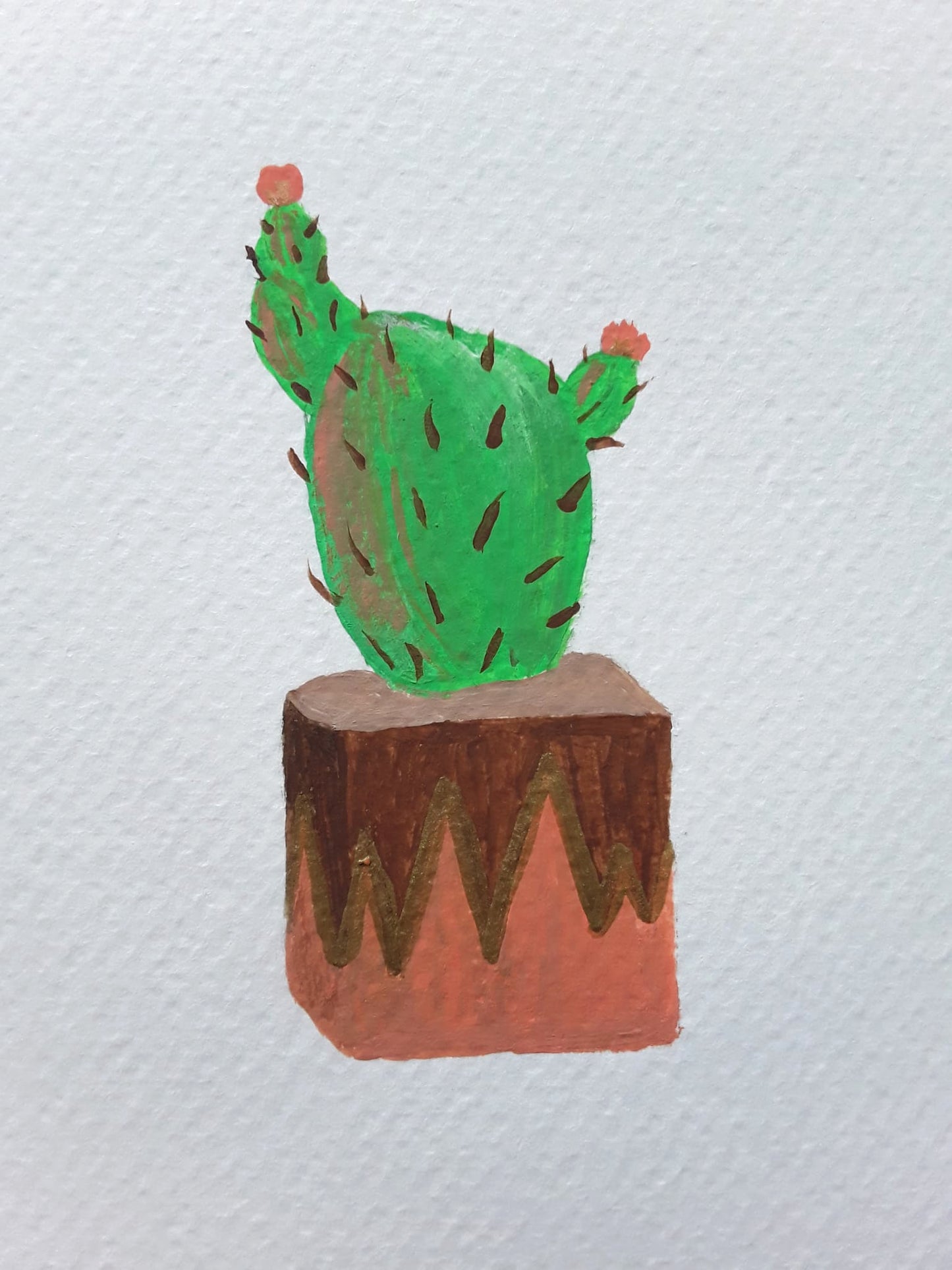 |Cactus Painting | Painting in the Desert Series