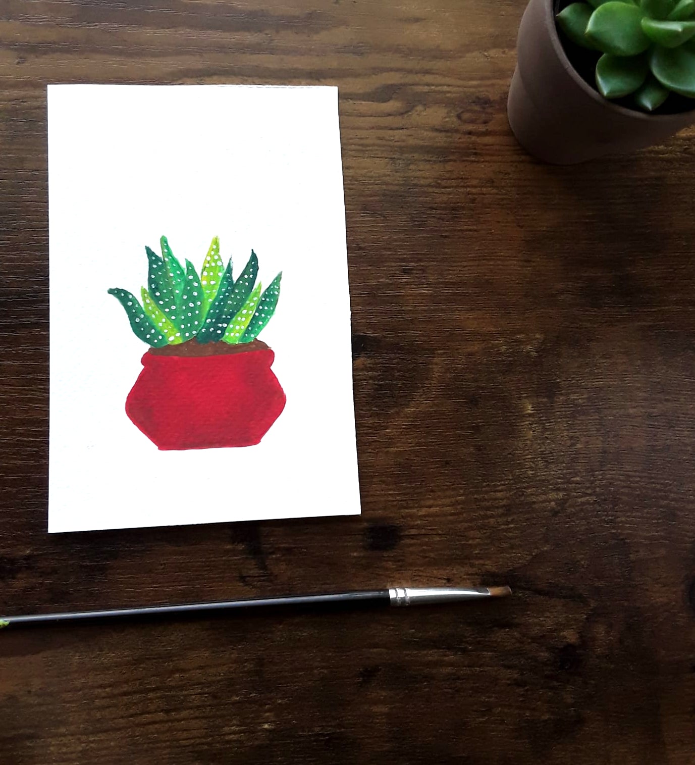 Succulent Painting | Painting in the Desert Series