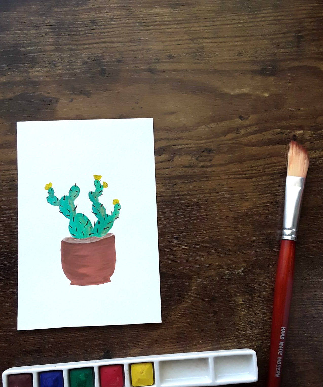 |Cactus Painting | Painting in the Desert Series