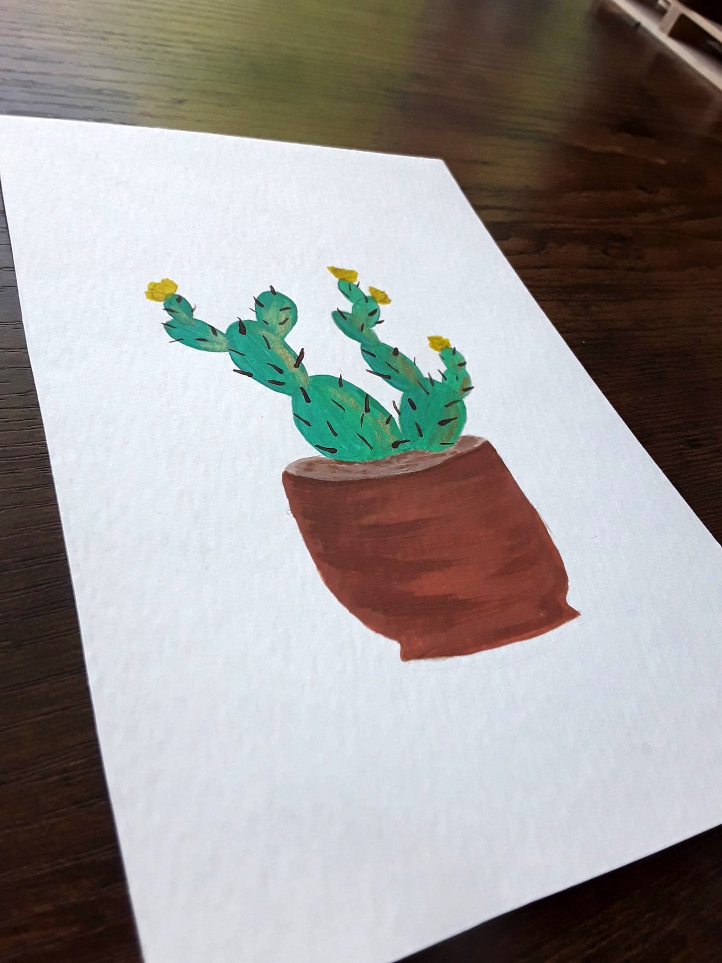 |Cactus Painting | Painting in the Desert Series