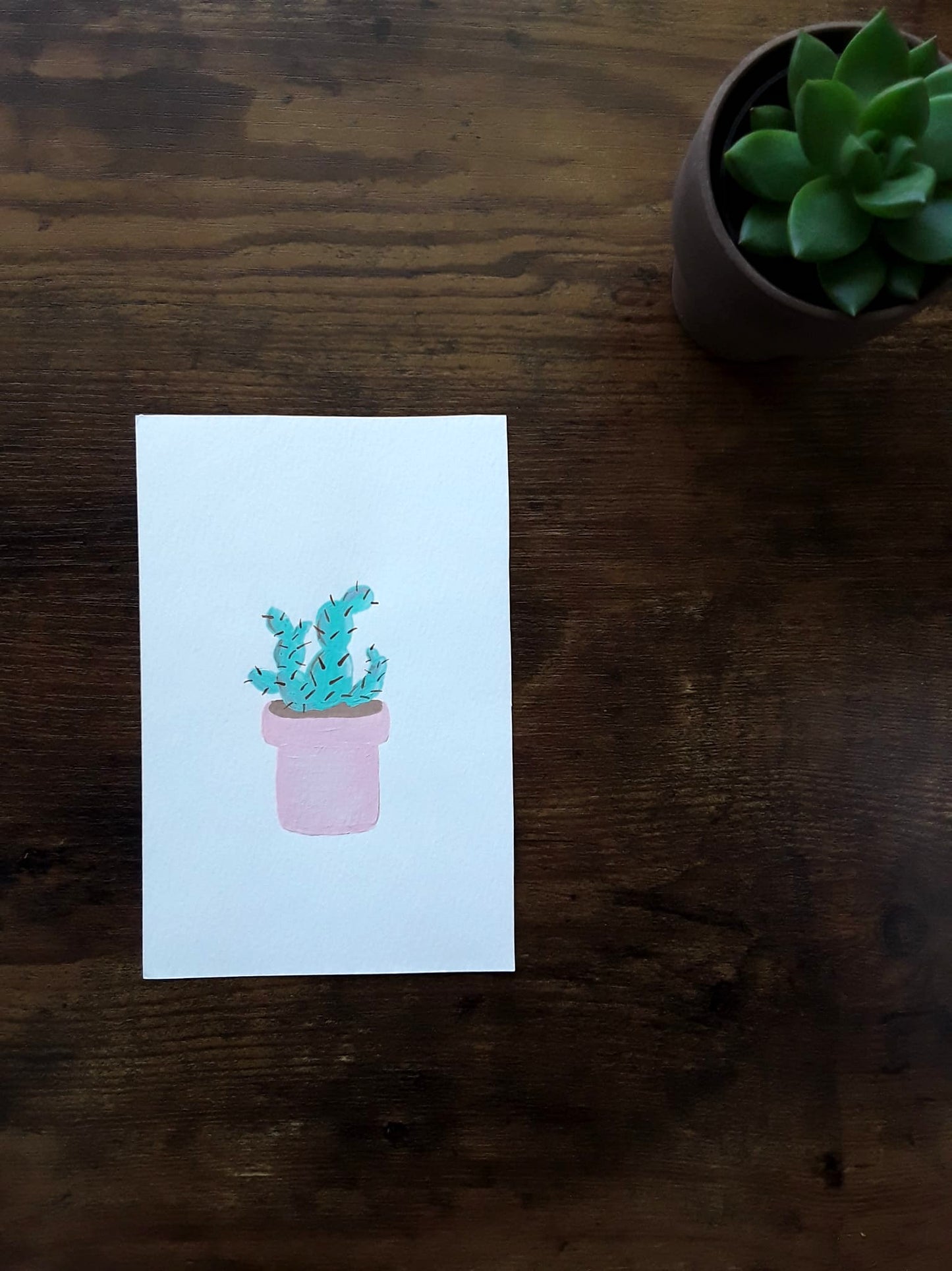 |Cactus Painting | Painting in the Desert Series