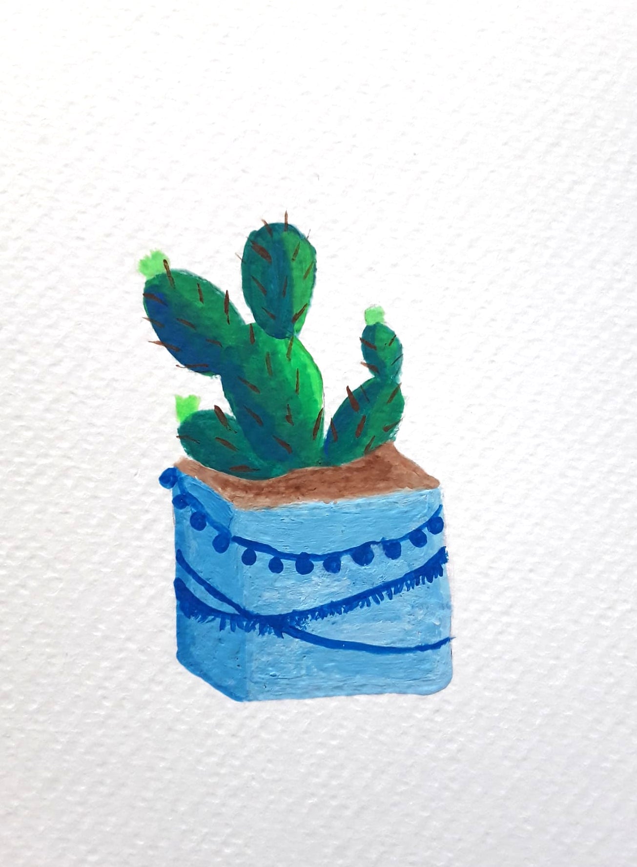 |Cactus Painting | Painting in the Desert Series