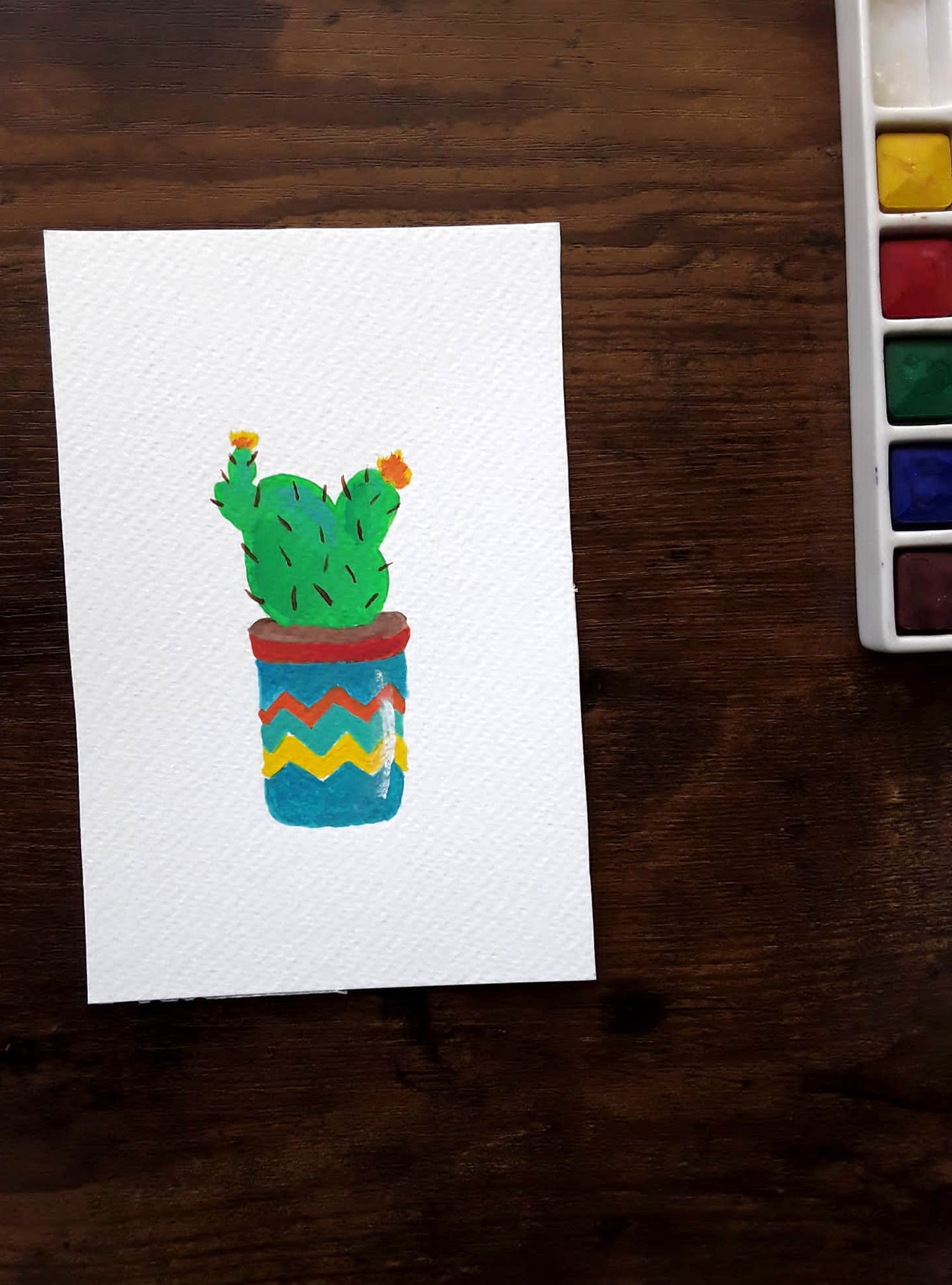 |Cactus Paintings | Painting in the Desert Series