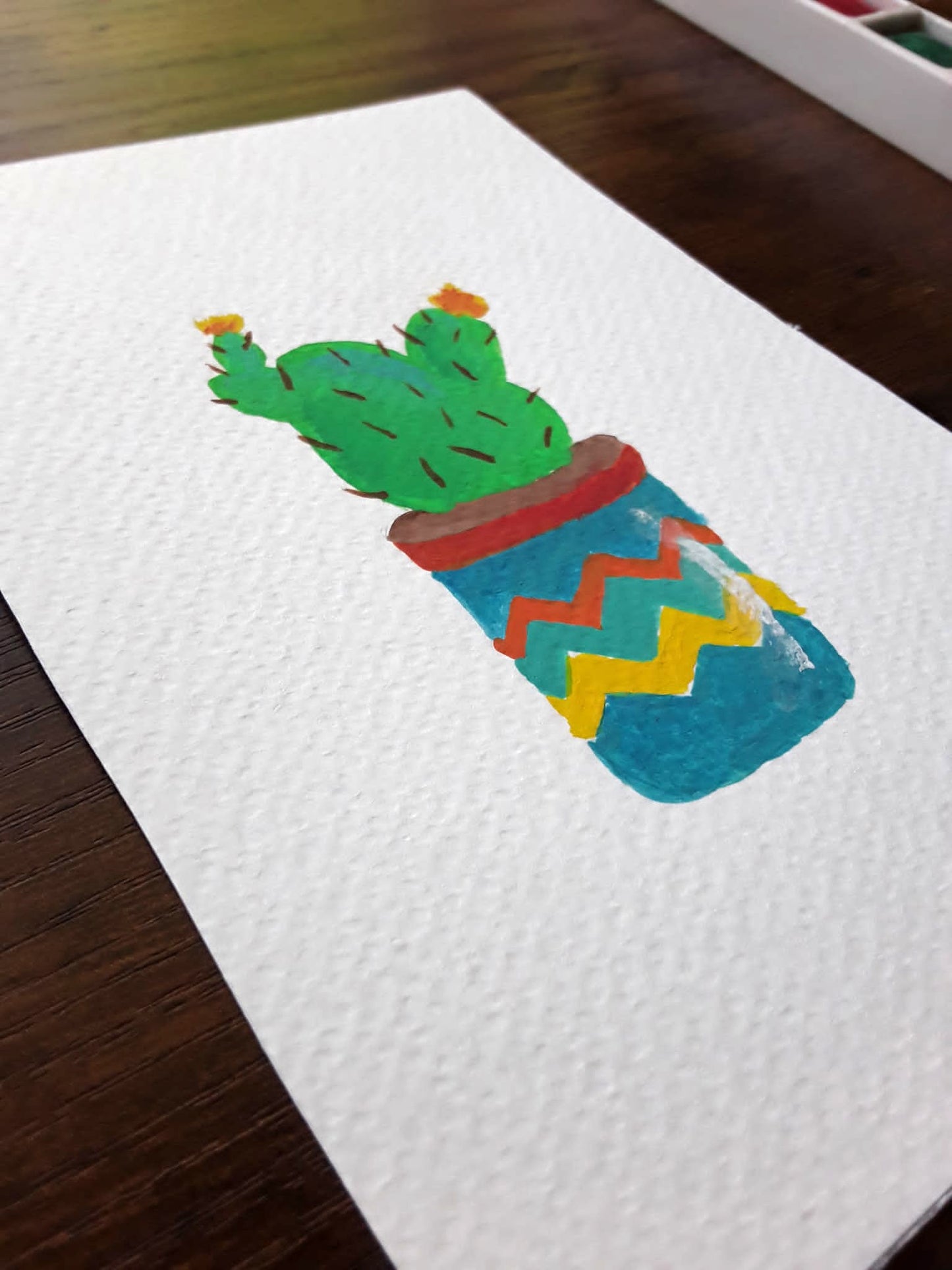 |Cactus Paintings | Painting in the Desert Series