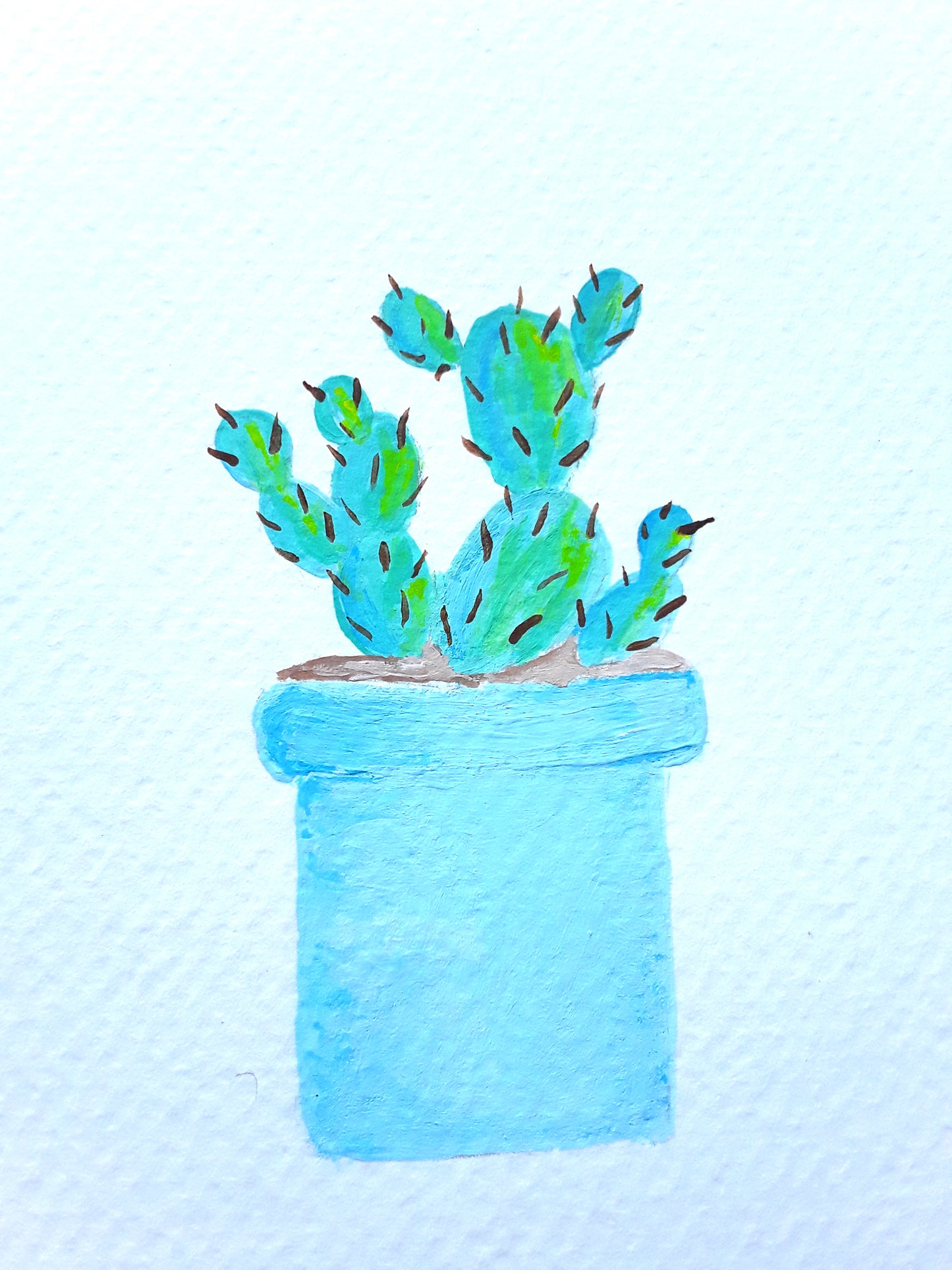 |Cactus Painting | Painting in the Desert Series