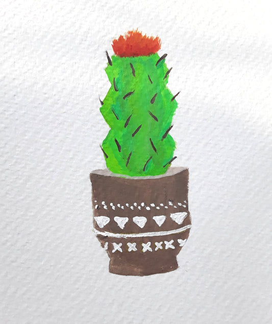|Cactus Painting | Painting in the Desert Series