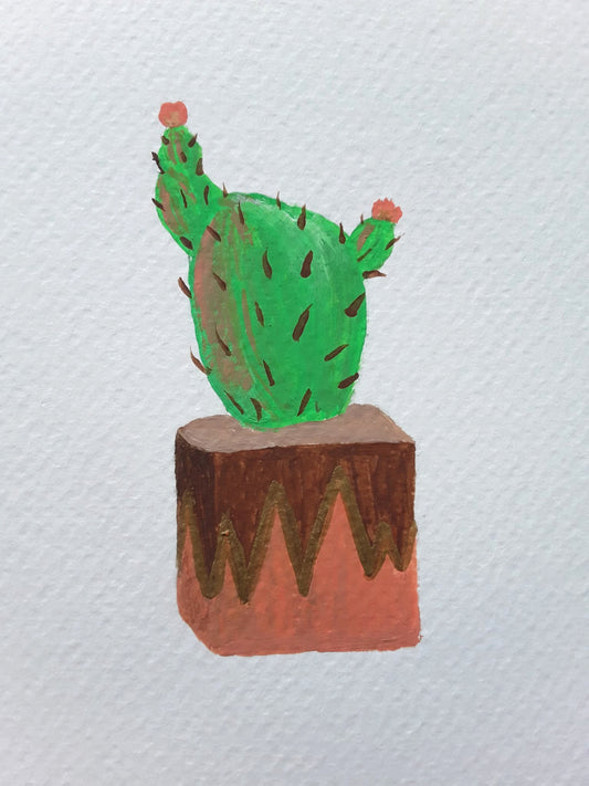 |Cactus Painting | Painting in the Desert Series
