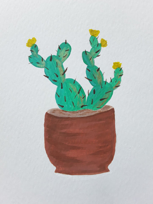 |Cactus Painting | Painting in the Desert Series