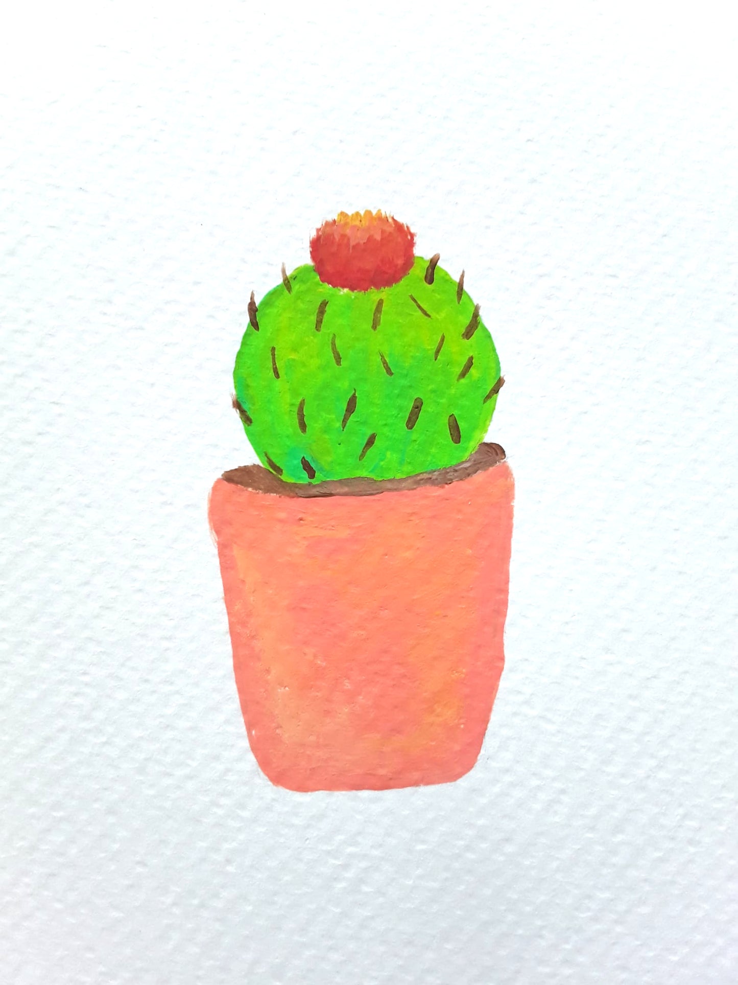|Cactus Painting | Painting in the Desert Series