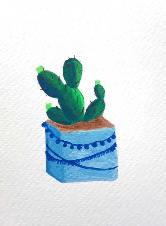 |Cactus Painting | Painting in the Desert Series