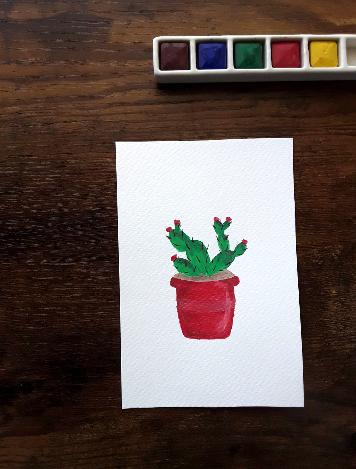 |Cactus Painting | Painting in the Desert Series