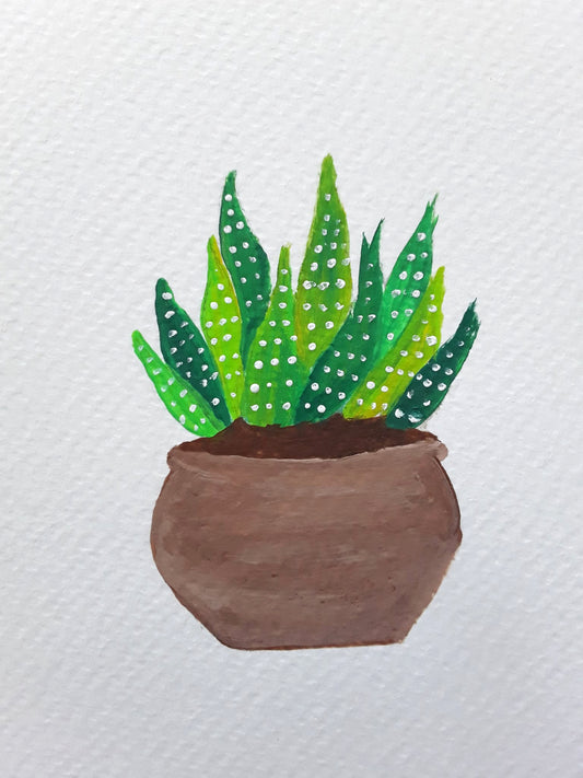Succulent Painting | Painting in the Desert Series