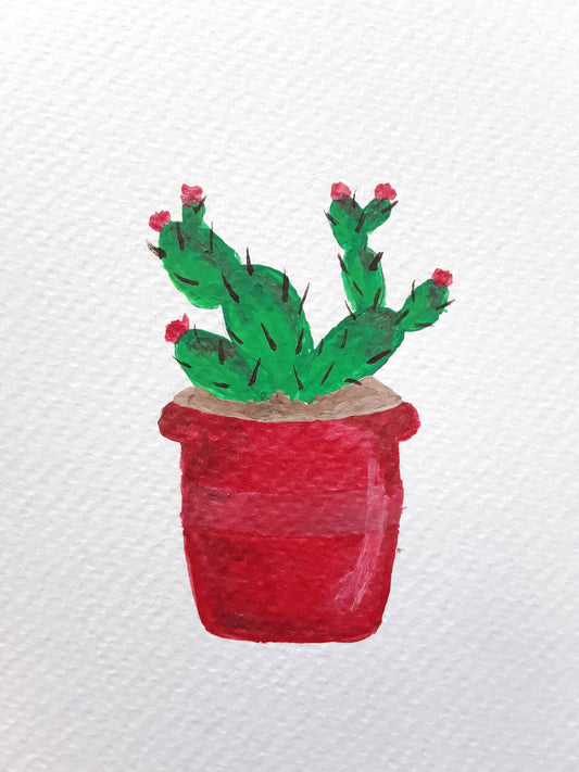 |Cactus Painting | Painting in the Desert Series