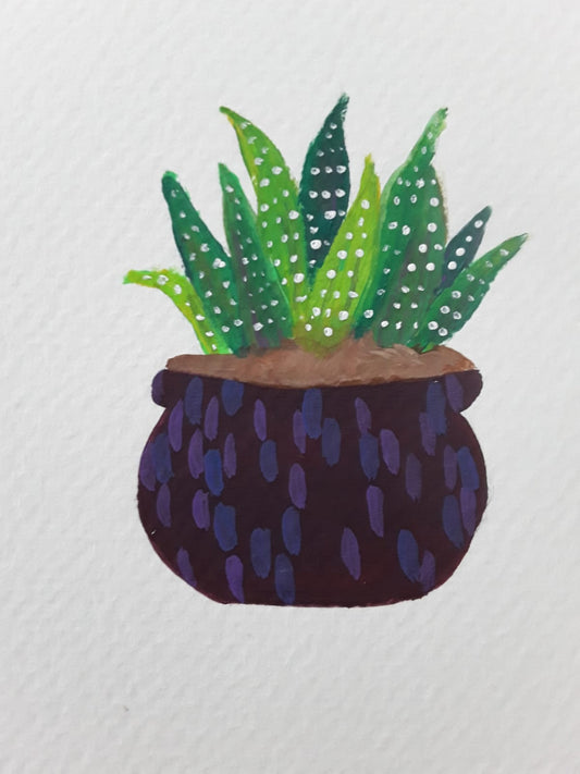 Succulent Painting | Painting in the Desert Series