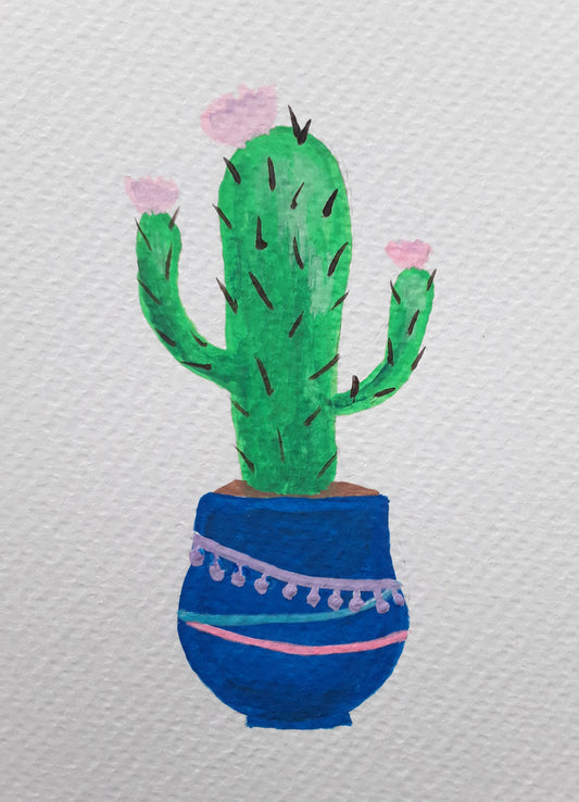 |Cactus Painting | Painting in the Desert Series