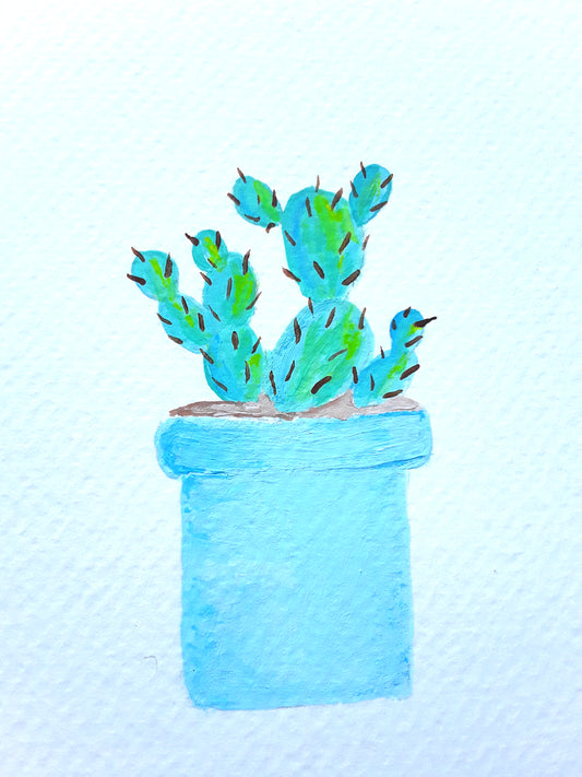 |Cactus Painting | Painting in the Desert Series